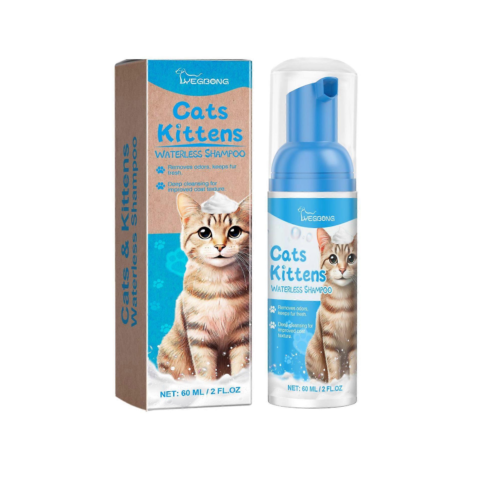 Cat Cleansing Mousse, Cat Cleaning Foam, Pet Care, Gentle & Non-Irritating, Cleansing Mousse