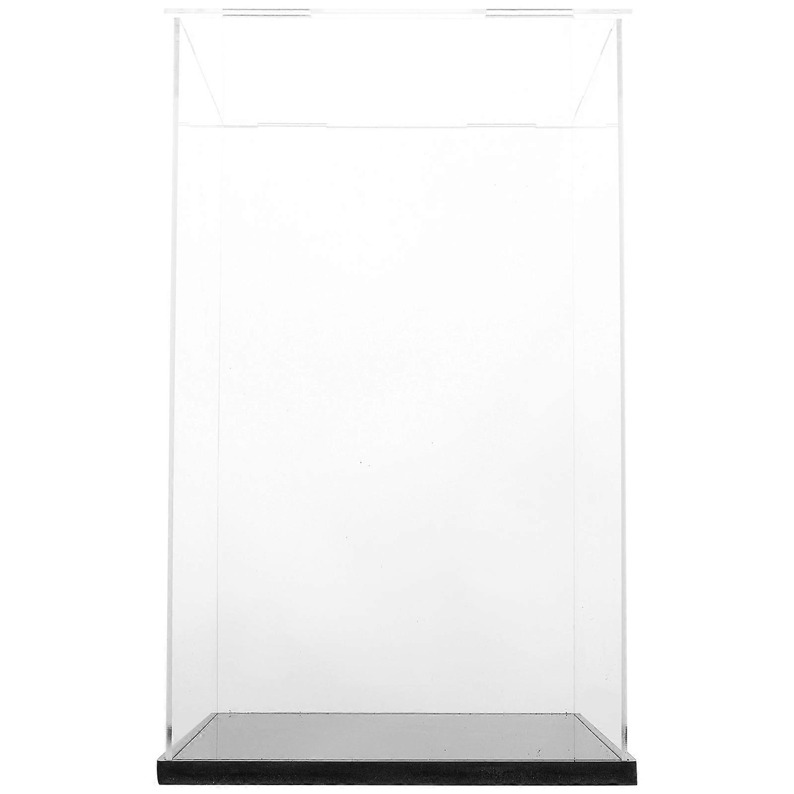 Transparent Display Case Figurine Storage Box Business Display Acrylic Dustproof 1Pcs