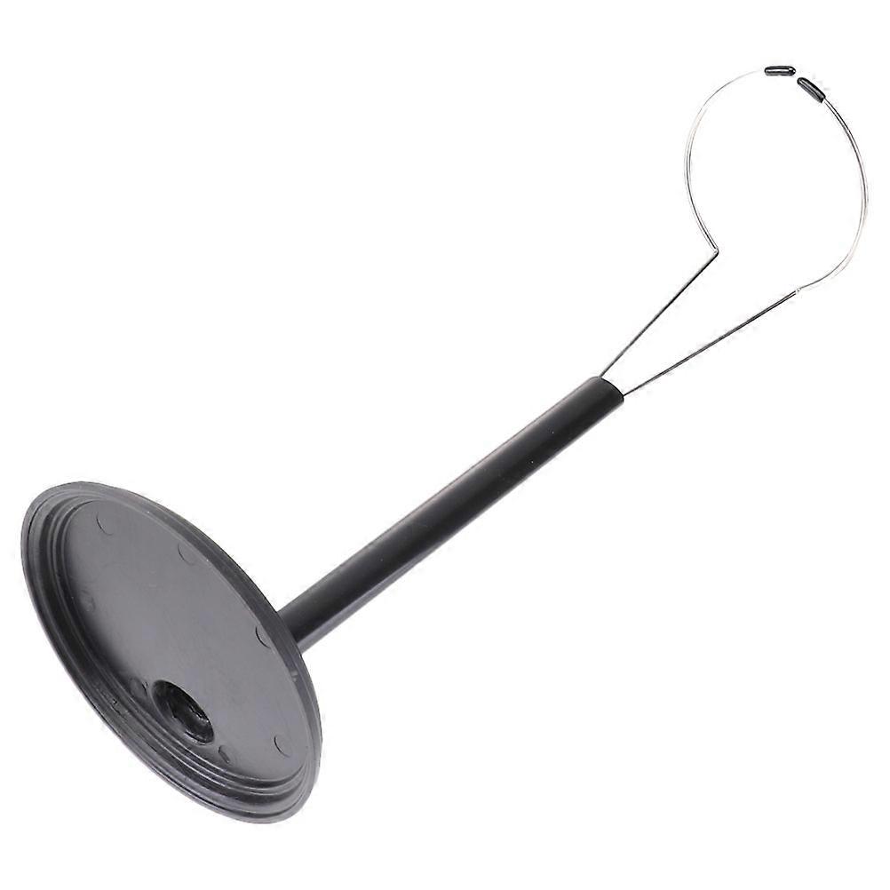 Black PVC Doll Stand for Storage Use with Scientific Grip Part and Flat Bottom 6.3 Inches