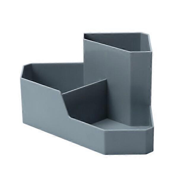 Plastic Storage Box, Triangular for Office 4-Cell Storage