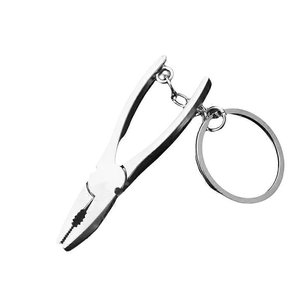 Mini Simulated Utility Keychain with Wrench, Screwdriver, Pliers - Zinc Alloy Material for Outdoor Enthusiasts