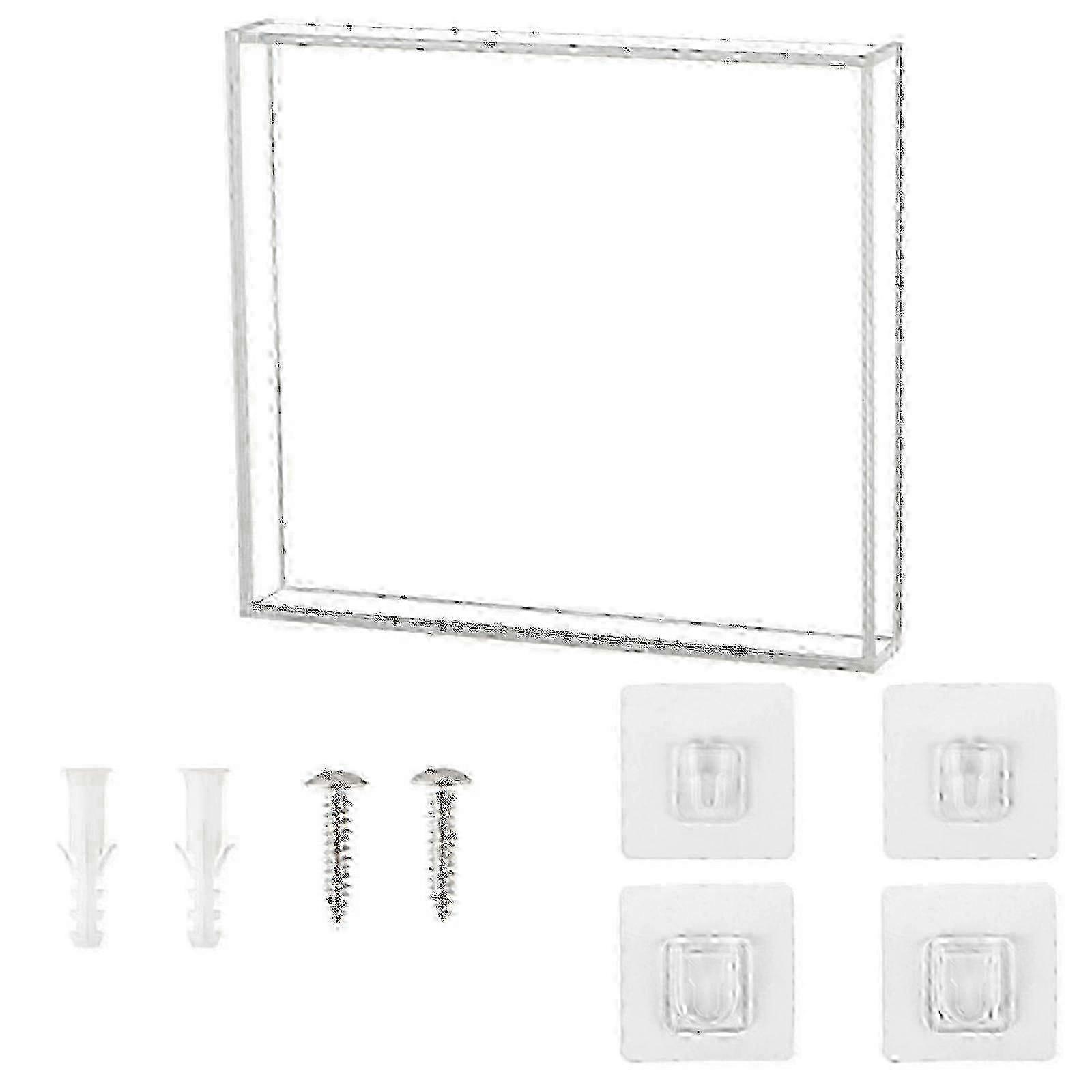 Wall Mounted Acrylic Record Shelf CD Display Holder Rack