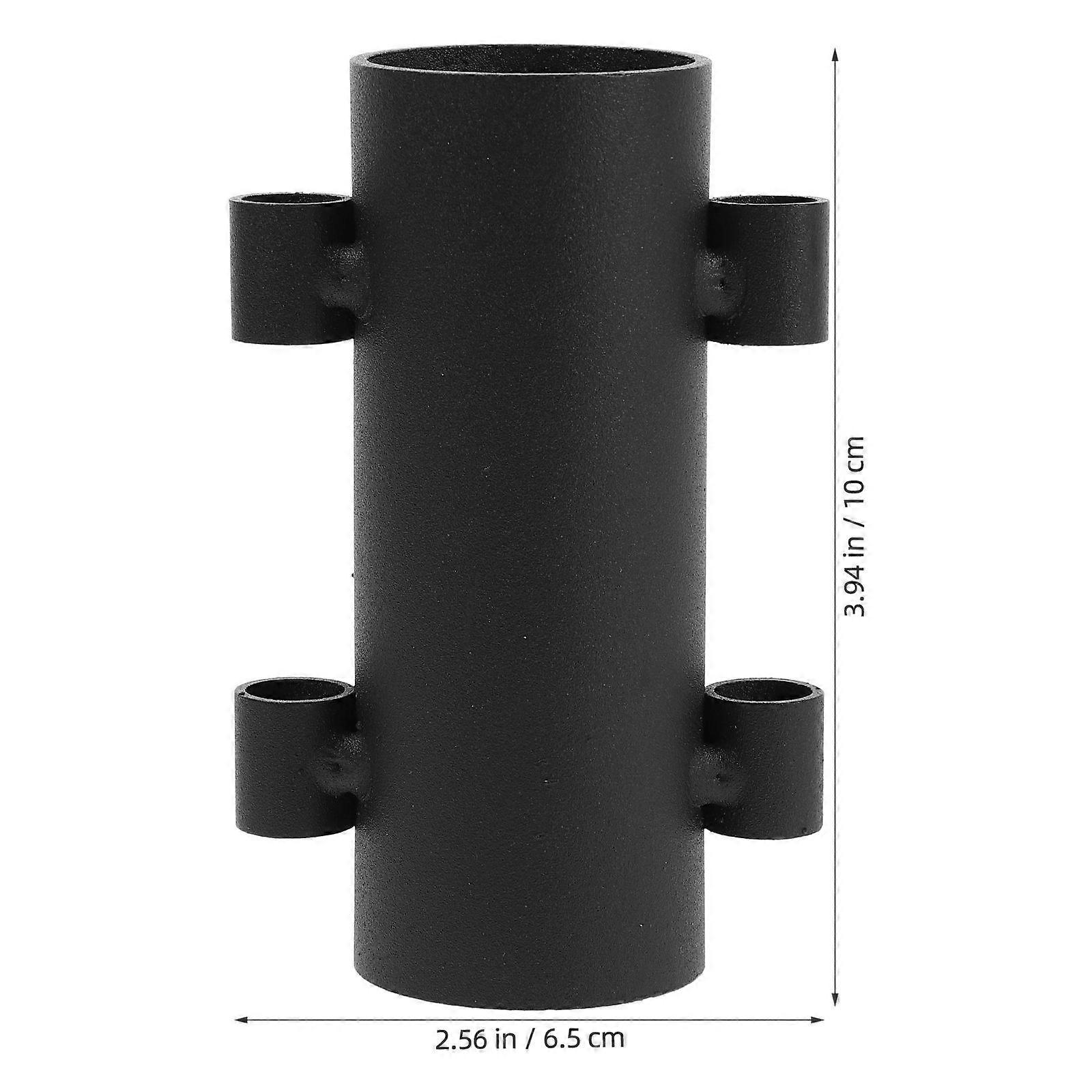 Tent Awning Pole Easy Fixation Outdoor Camping Rectangular Steel 1Set