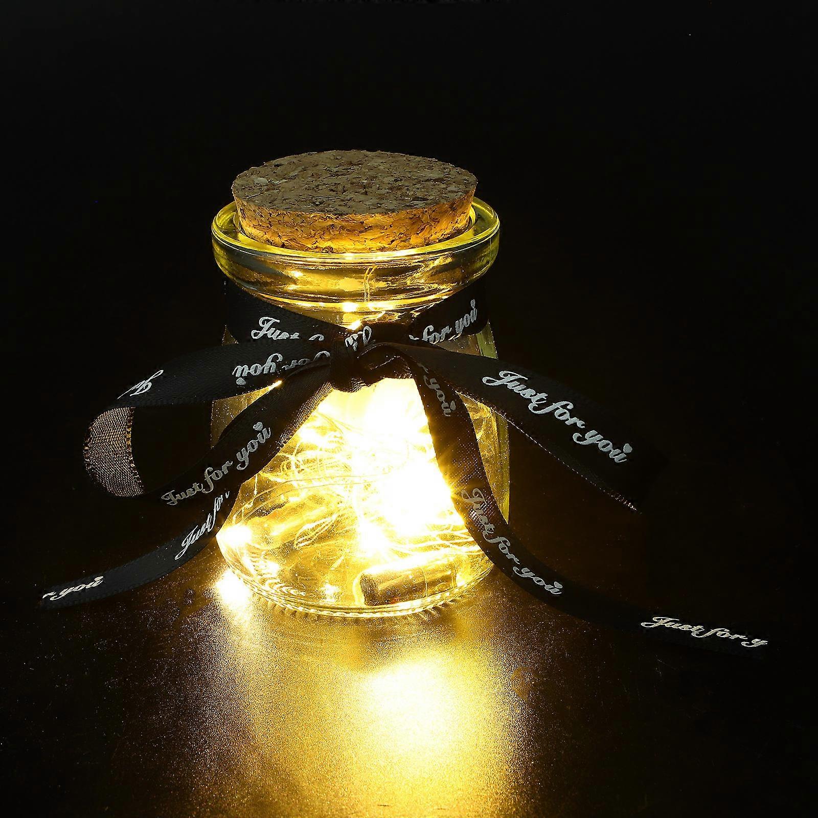 1 Set LED Message Notes in a Wishing Bottle with Envelope Letter
