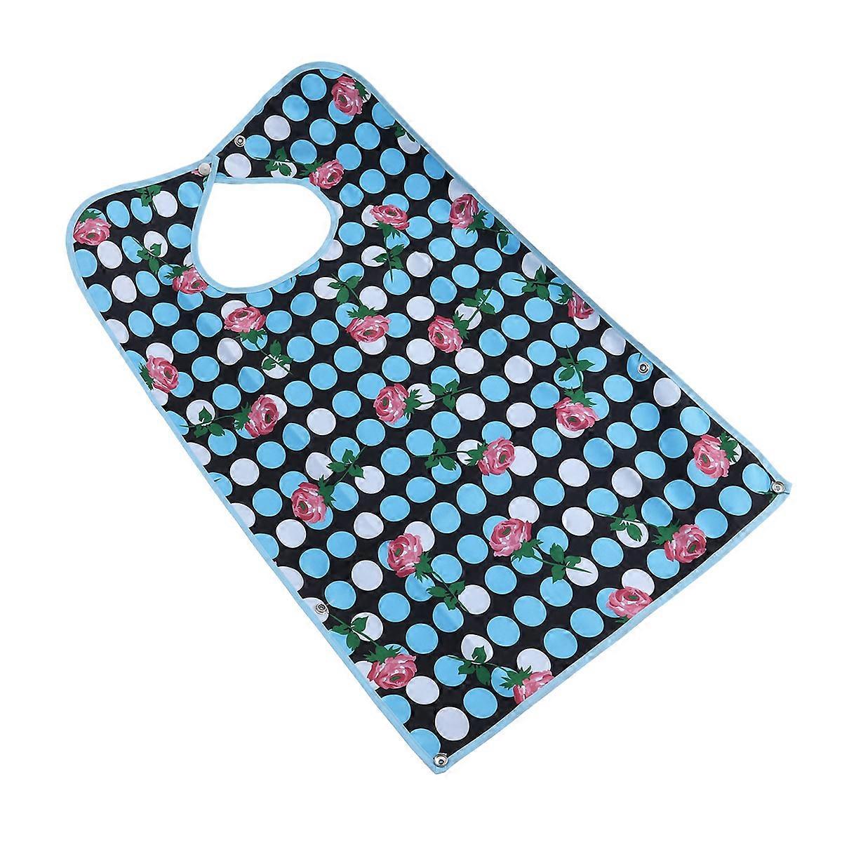 Machine Washable Adult Waterproof Bib for Mealtime Protects Clothes Detachable Multi