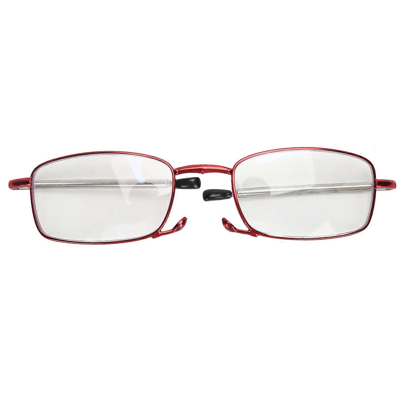 Blue Light Blocking Folding Multifocal Reading Glasses +1.50 Red
