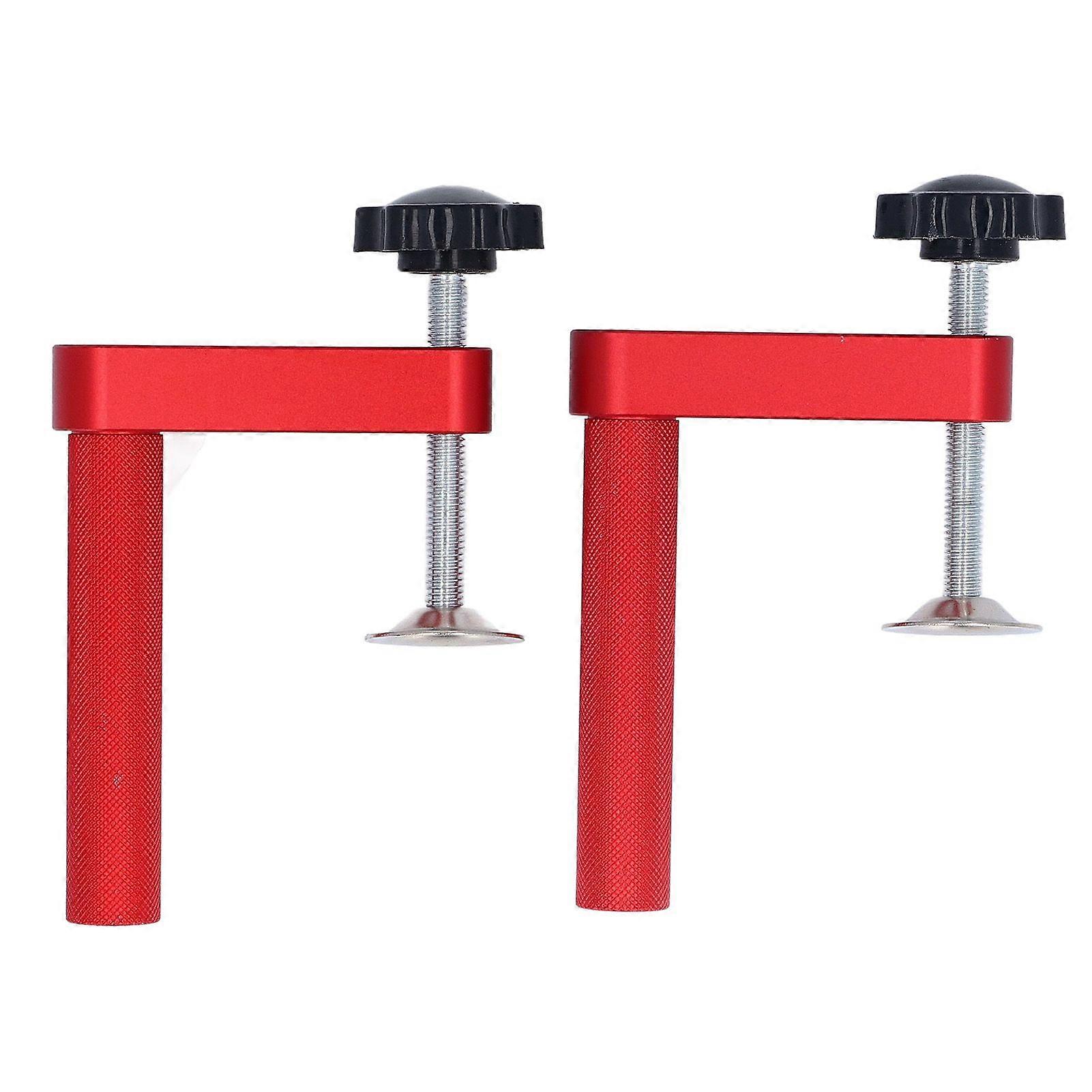 2Pcs Bench Dog Clamp Aluminum Alloy Hold Down Bench Hole Clamp DIY Woodworking Tools 19mm