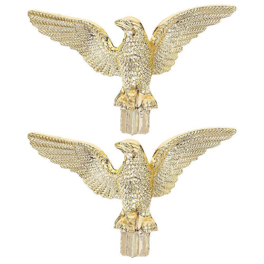2pcs Flag Pole Finial Eagle Finial Pole Top Ornament For Outdoor Square And Conference Hall Secure And Stable Flagpole Topper