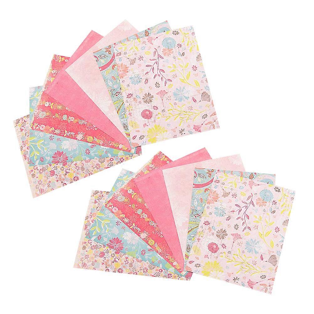 Background Paper Decorative Sheets with Colorful Design for DIY 14 Sheets