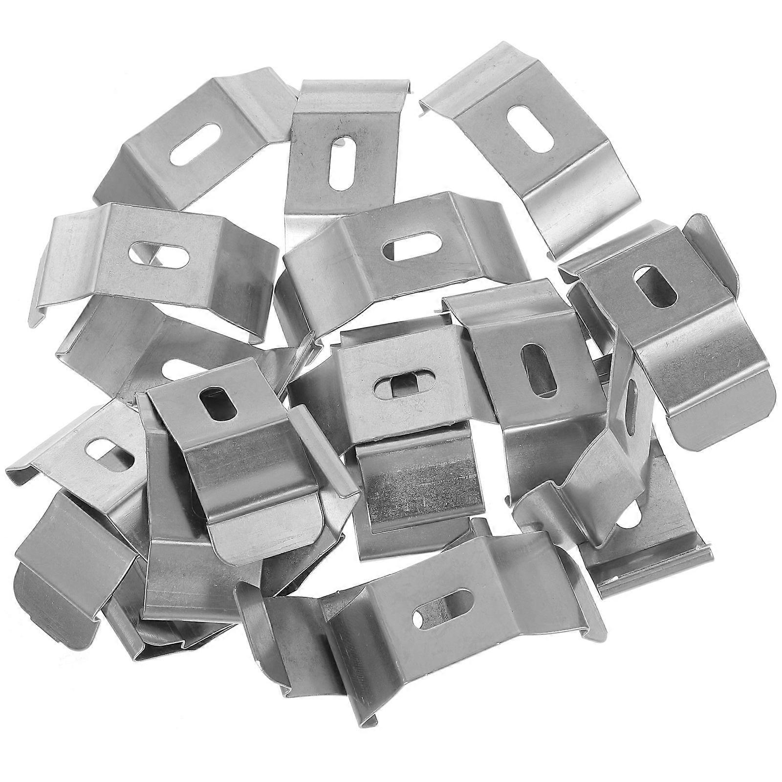 Vertical Blind Bracket Curtain Bracket for Fixation 90Pcs Iron Silver