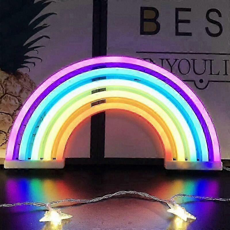 Blue Dream Rainbow Night Light For Kids Christmas Gift Rainbow Neon Signs Lamp For Wall Decor, Bedroom Decor, Home Accessories, Party, Holiday Decor