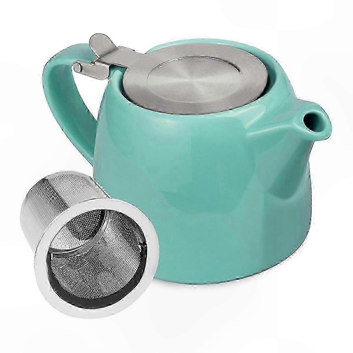 Teapot with Infuser for Loose Leaf Tea, Ceramic Pot for Brewing
