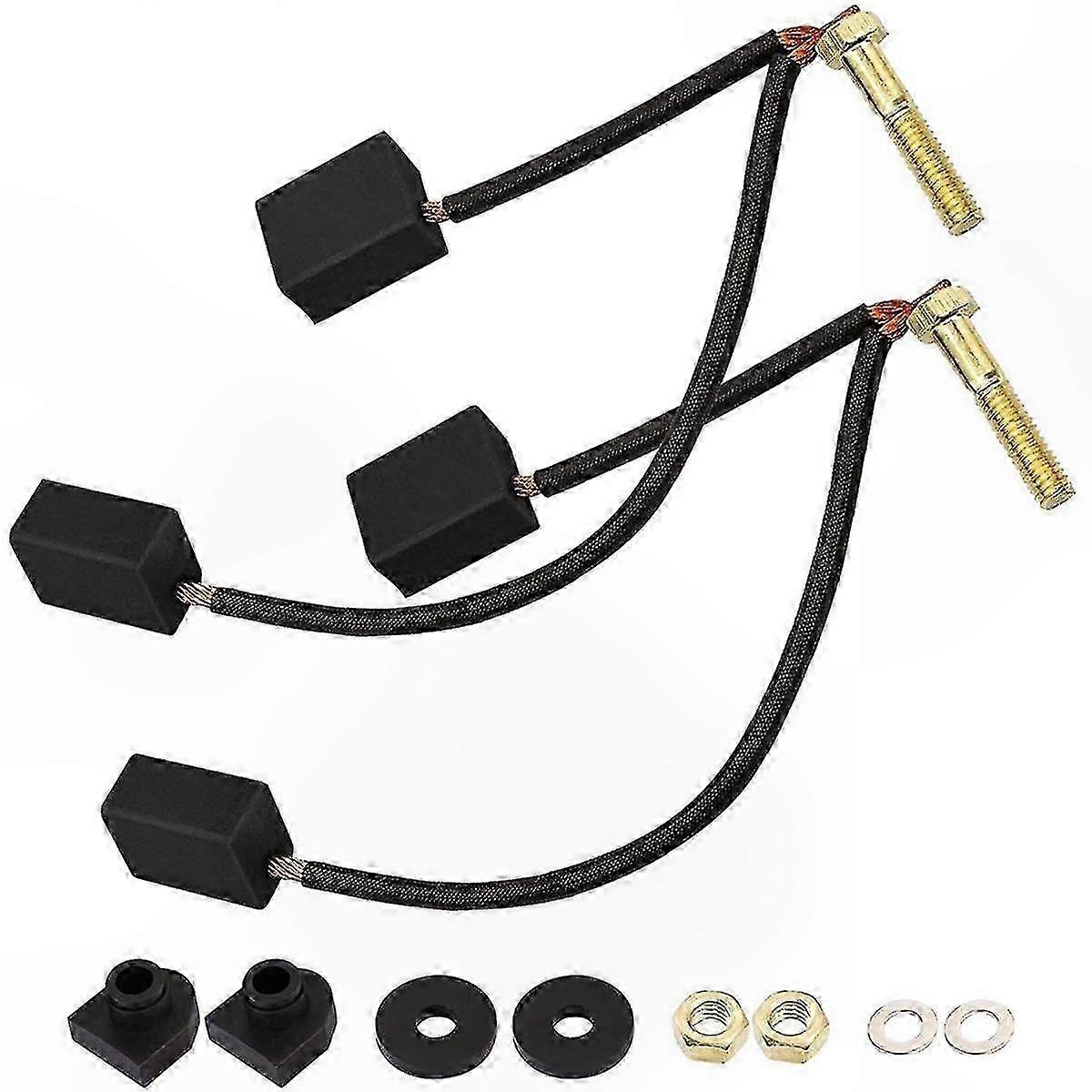 Replacement Motor Brush Set with Hardware for Golf Cart Models Compatible with Club Car and EZGO