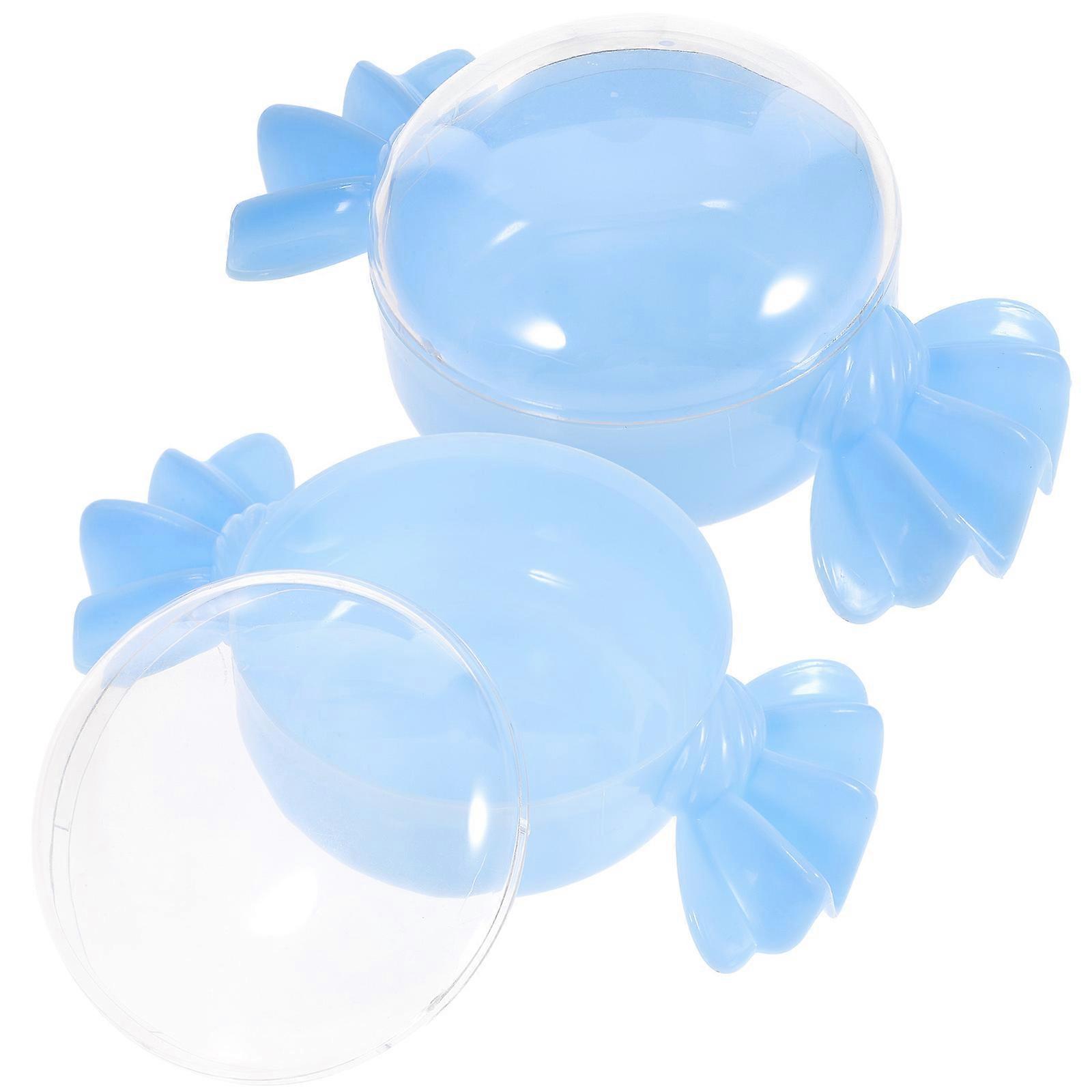 Candy Container Plastic Box for Storage Use 2Pcs Candy Shaped Jewelry Holder