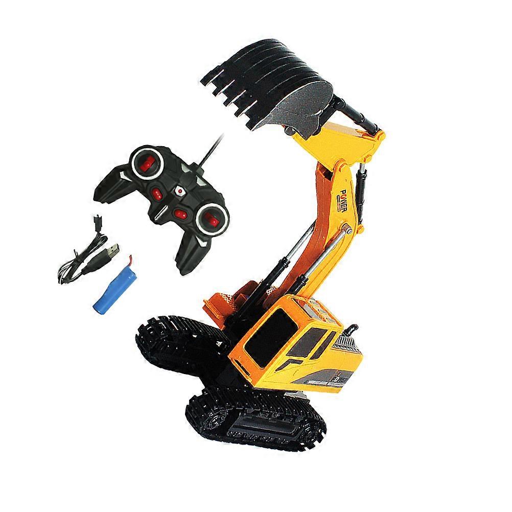 Alloy Excavator Toy 1 Set RC Excavator Toy For Boys Indoor Outdoor Play With Arm Movement And Cab Rotation Functions
