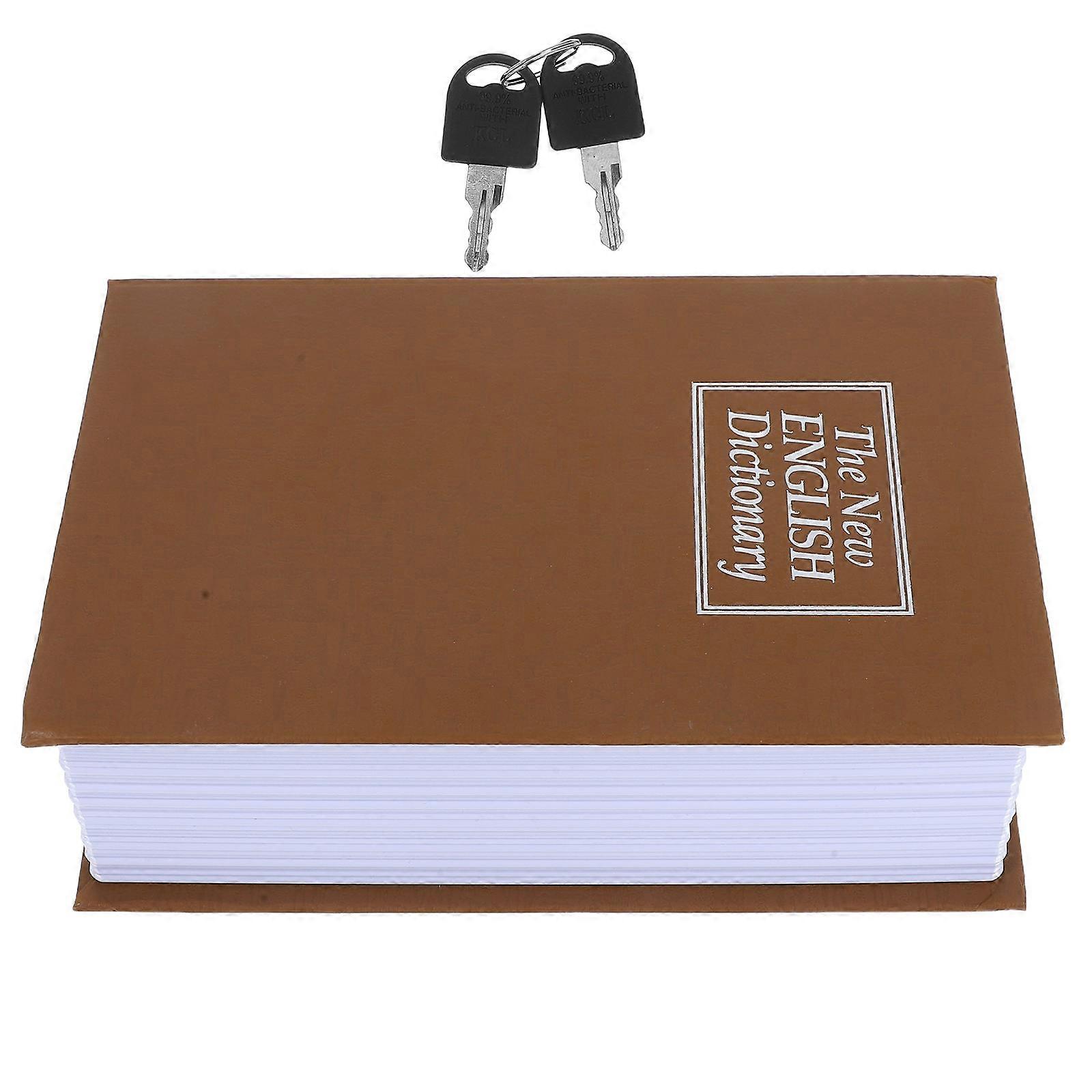 Hidden Book Lock Box Secret Book Storage Box Book Shaped Storage Box For General Users Home Use 7.2X4.8X2.4in 1Pack