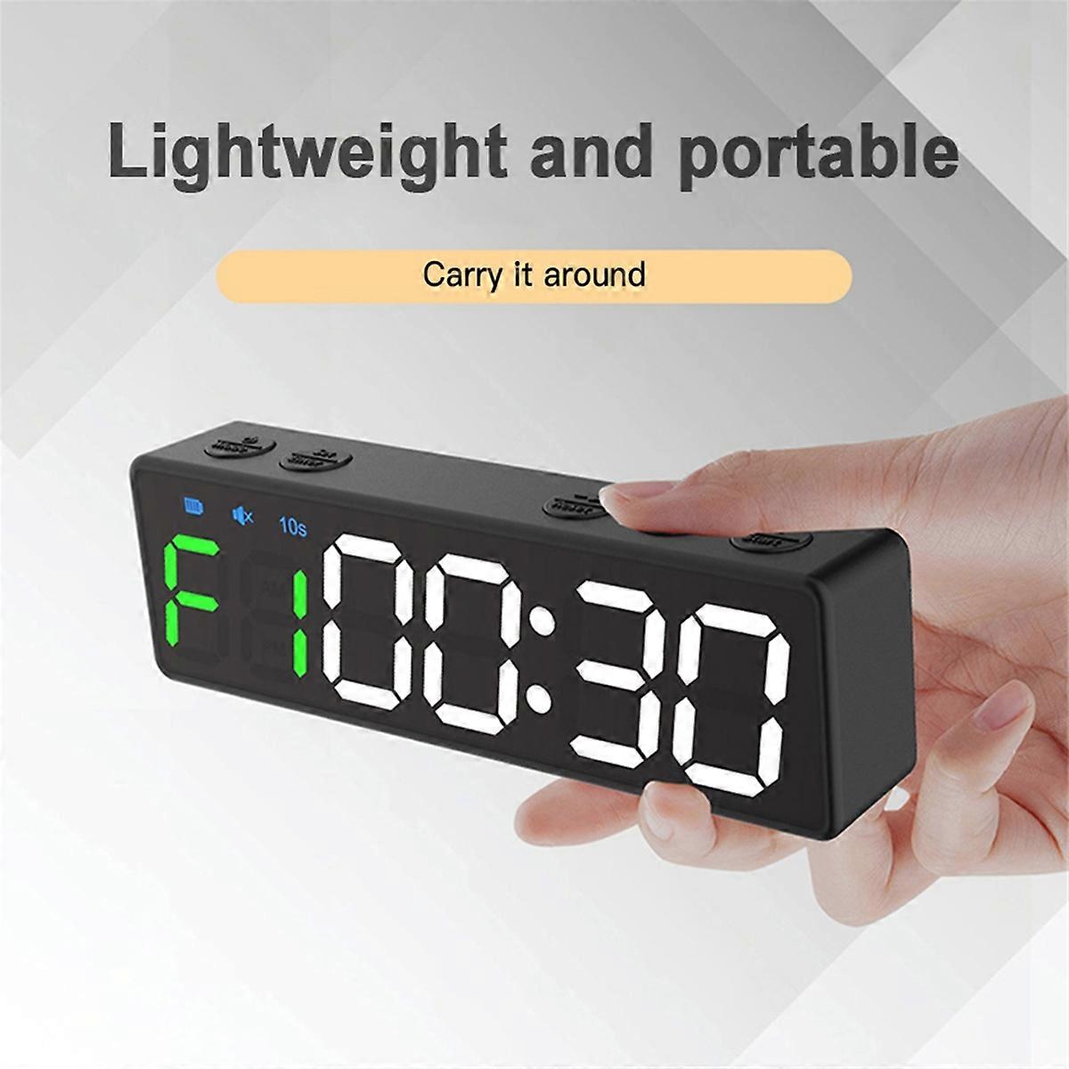 Rechargeable Mini Gym Clocks - Portable Stopwatch