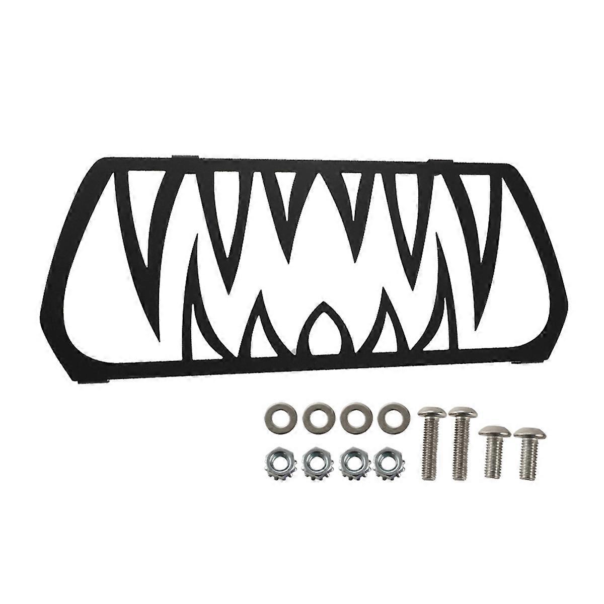 Motorcycle Front Grill Teeth Insert for ,Grilles Mesh Set Black