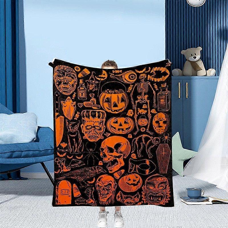 3D Halloween Pattern Printed Series Sleeping Blanket Sofa Bed Sheet Blanket
