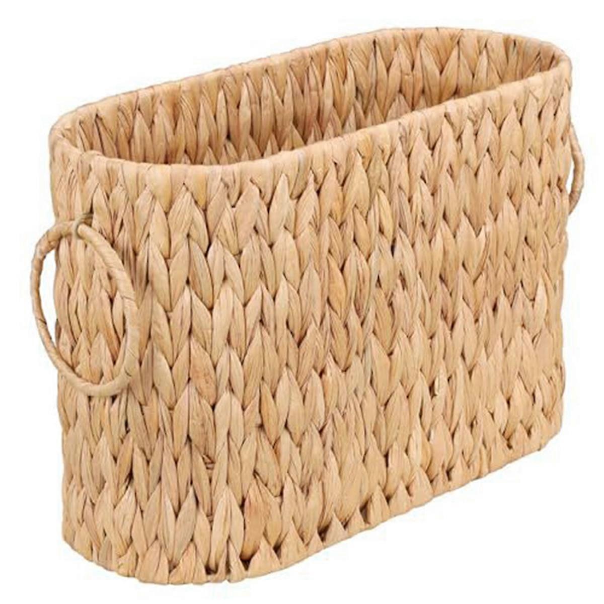 Rectangular Storage Box Imitation Rattan Woven Storage Basket Desktop Snack Sundries Storage Basket