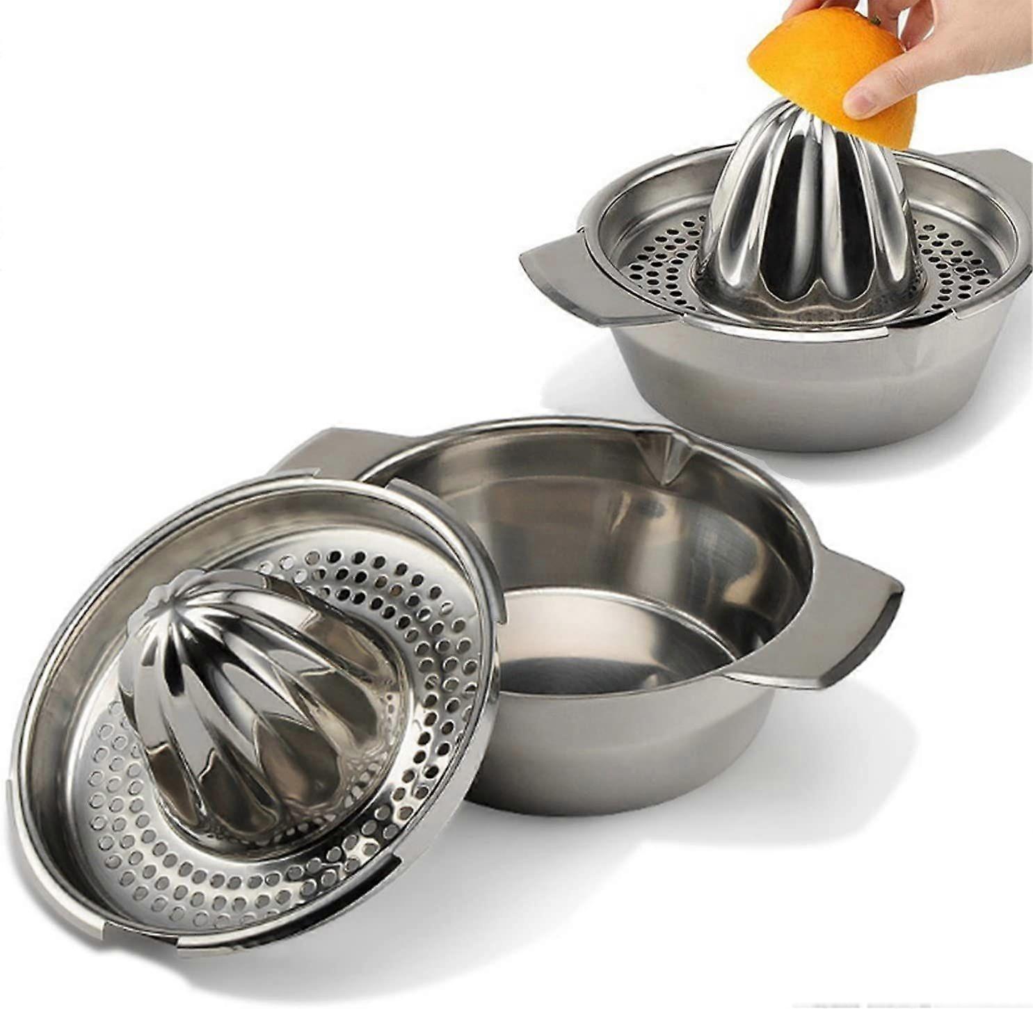 Stainless steel hand juicer