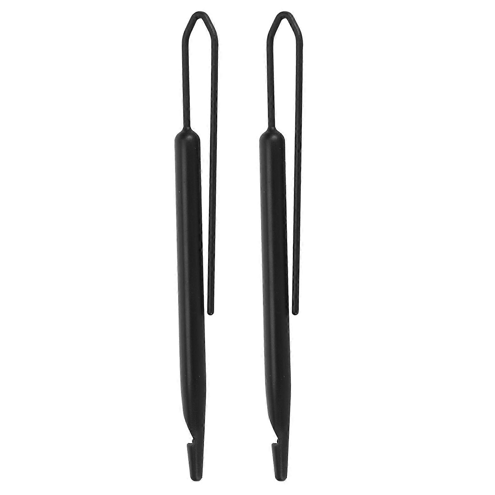 2 Pack Double Ended Locking Tools, Non-Slip, Ergonomic Handle, Flexible, for Tightening Braids