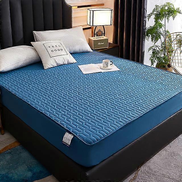 Waterproof Thicken Mattress Pad Protector Adjustable Fitted Sheets Antibacterial Pad Fits 150x200 160x200 180x200