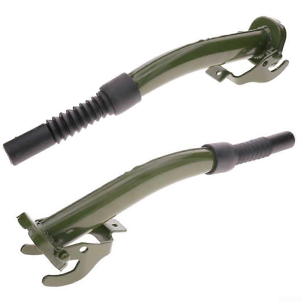 Efficient Oil Pipe Set with Duckbill Nozzle for Safe Fuel Dispensing 2 Piece, Durable Plastic, 1-Inch Size
