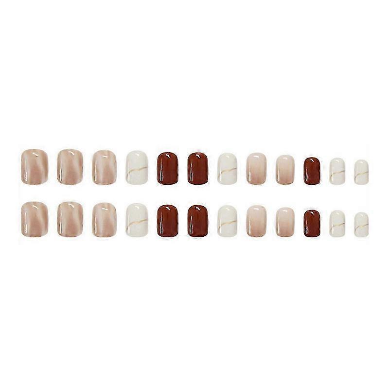 Short And Medium Press On Nails 24 Tablets Of Fake Nails With PatternMake You Stand Out From The Crowd Adhesive Nail Art Set For Women Nail Art Glue 1