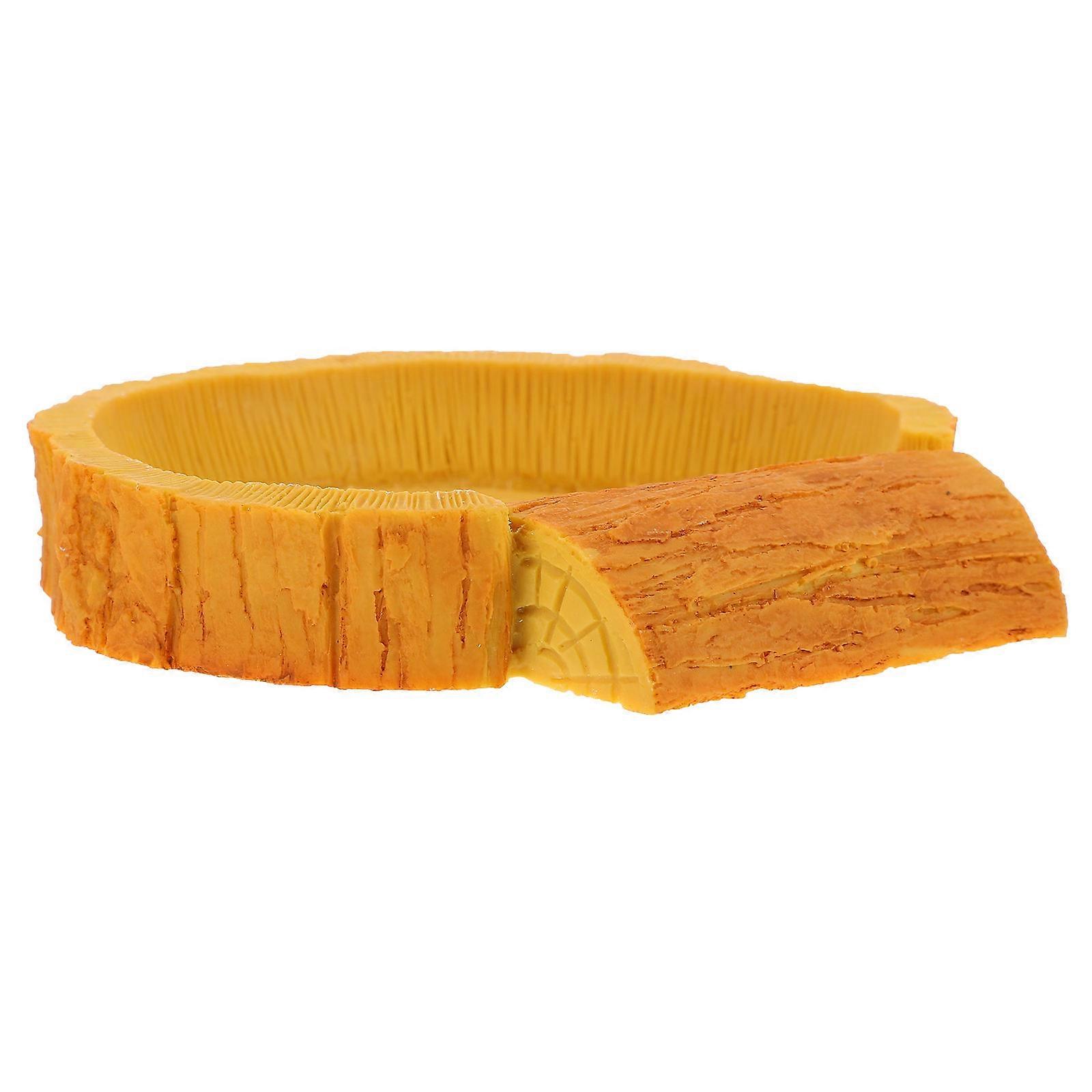 Reptile Water Bowl Resin Holder for Feeding 2Pcs for Crawl Pets