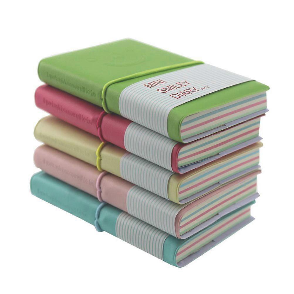 PU Notebook Notepad with Colored Pages for Taking Notes 2Pcs