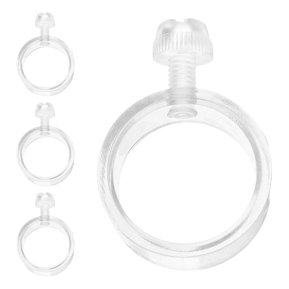 Flag Pole Accessories Flagpole Clips for Easy Installation 20Pcs Transparent ABS