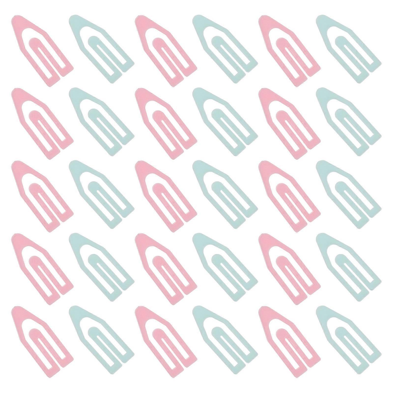 Boat Shape Paper Clips for Bookmarking Notes 1Set Assorted Color Plastic