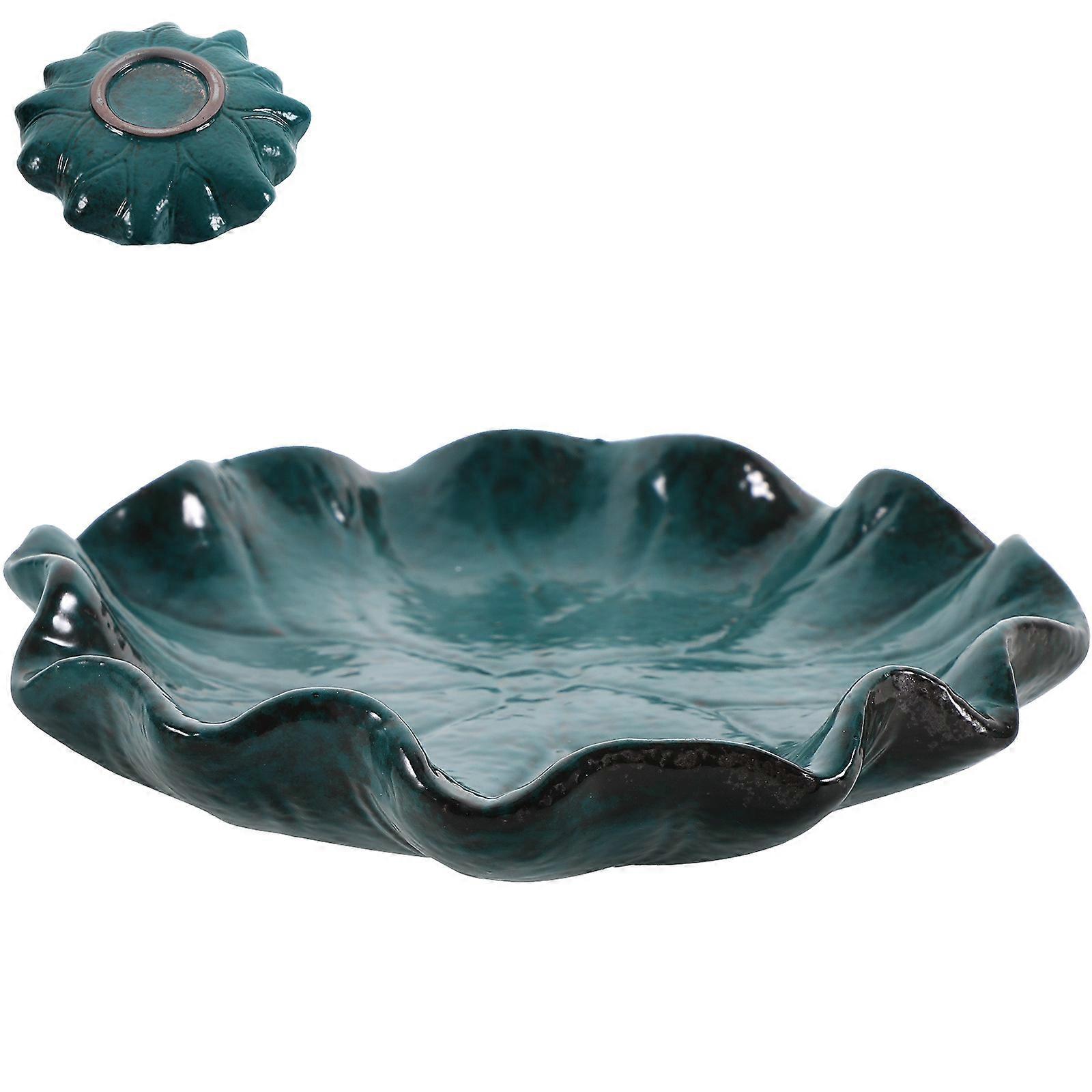 Home Accessory Ceramic Incense Holder for Daily Use 5Pcs Green