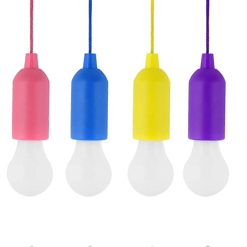 Pull Cord Light Hanging LED Bulb for Lighting 8Pcs Portable Battery Operated