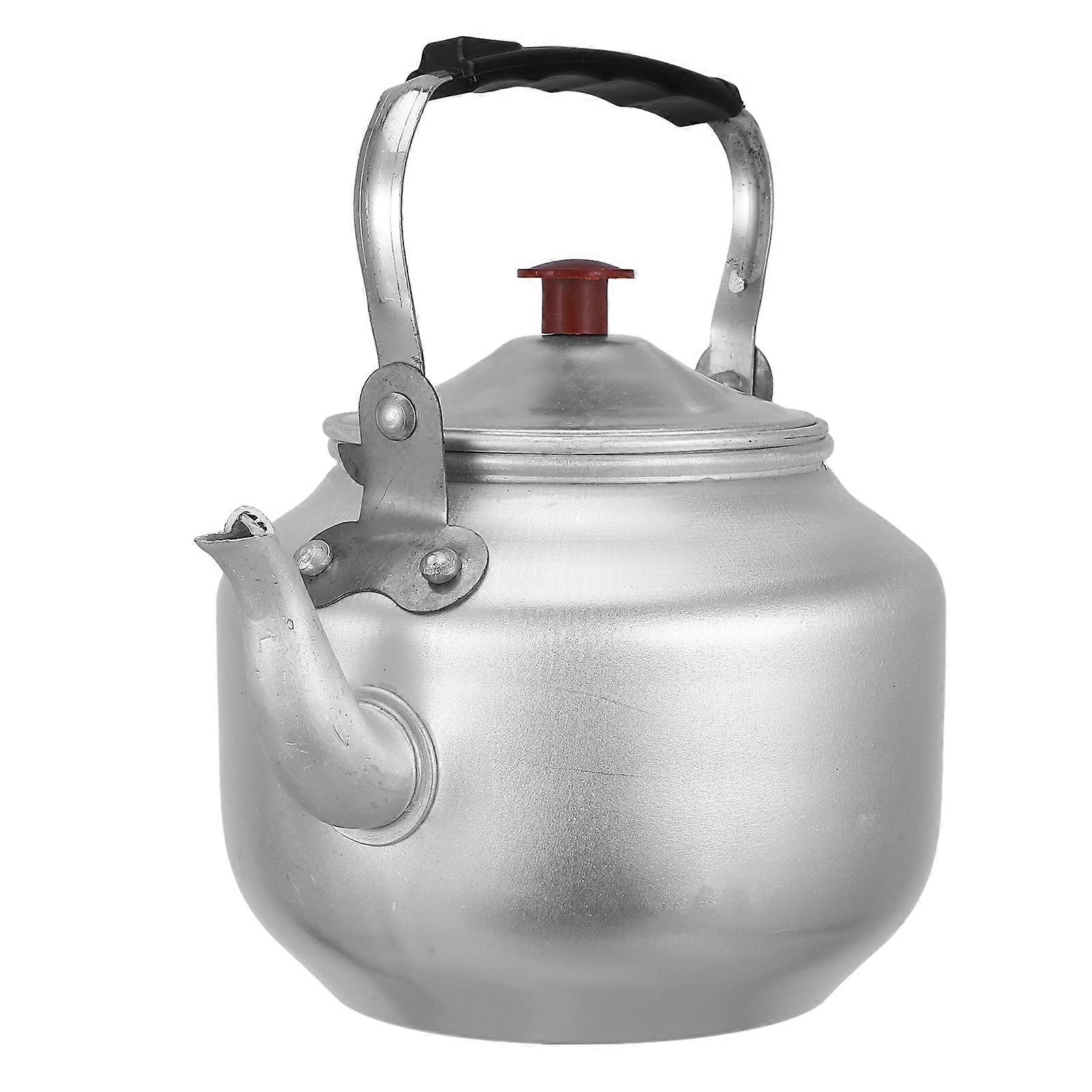 Aluminum Teapot For Home Use With Lid Comfortable Handle Retro Design 4Pcs
