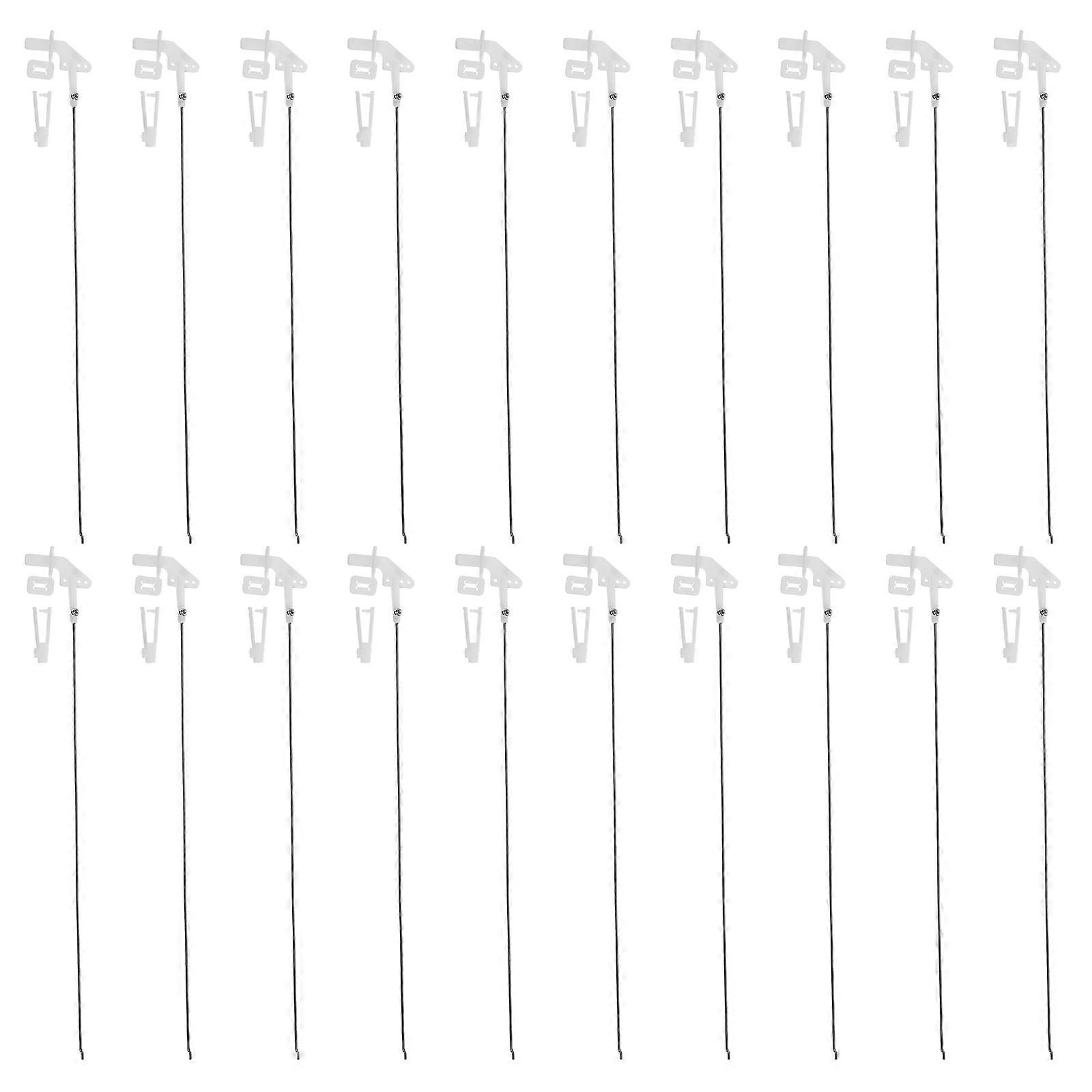 20 Sets Rc Airplane Parts Pushrod Connector Stopper For Children Multi Durable Metal DIY Assembly Reliable Performance