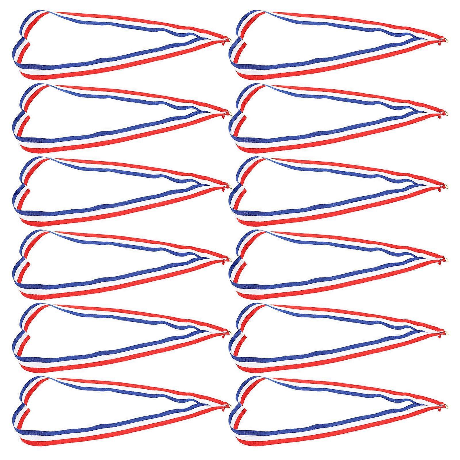 60Pcs Rectangular Medal Ribbons Lanyards Suitable For Students During Party Games Festivals Secure Medal Holding Accessory