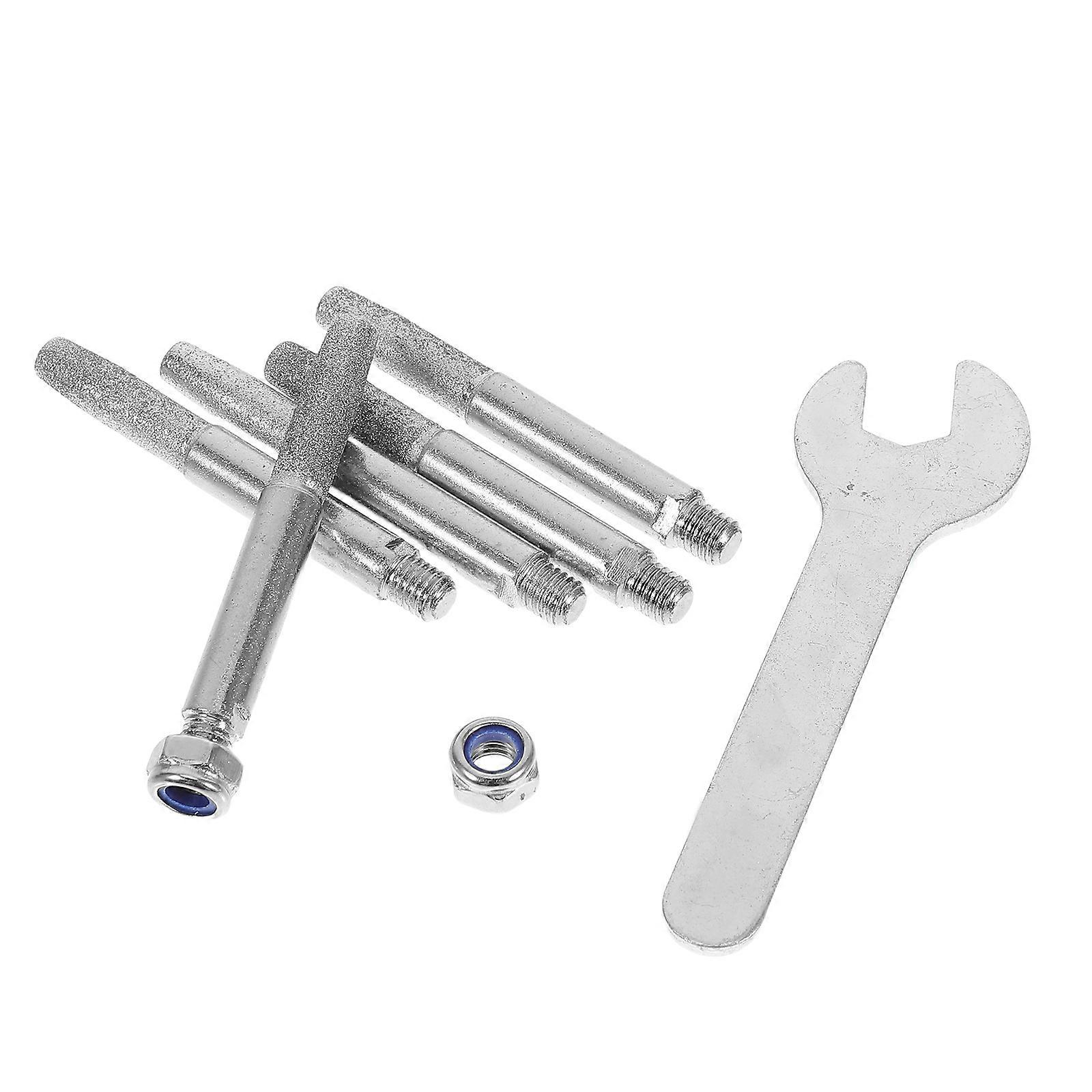 5 Sets Hand Crank Chainsaw Sharpener For DIY Enthusiasts 4.80X0.80X0.40CM Adjustable Precision Diamond Grinding