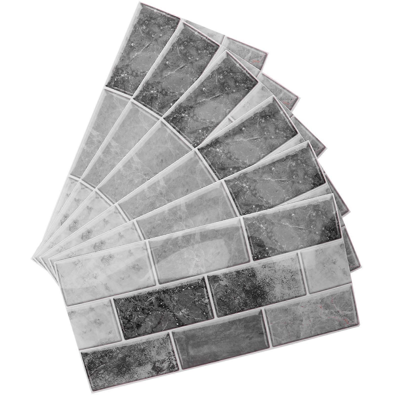 Easy Installation 12Pcs Peel And Stick Wall Tiles Self Adhesive For Homeowners Assorted Color Rectangular Waterproof