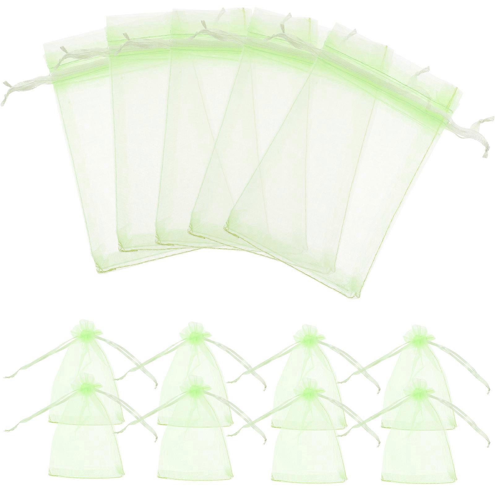 Fruit Cover Mesh Bag 200 Pcs Suitable For Protecting Vegetables Indoor Gardening Drawstring Closure Storage Efficient