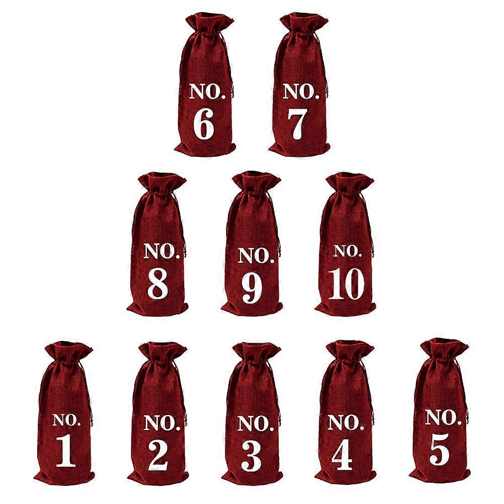Durable Wine Tote Bags 10Pcs Protecting Wine Bottles Ideal for Parties Banquets and Holiday Events