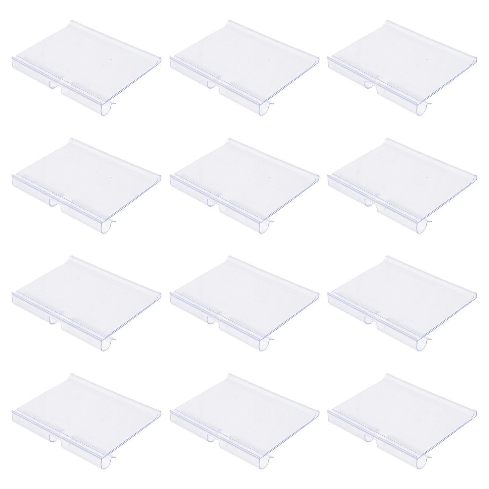Sign Holder Plastic Label Display Stand for Retail Shelves 210Pcs