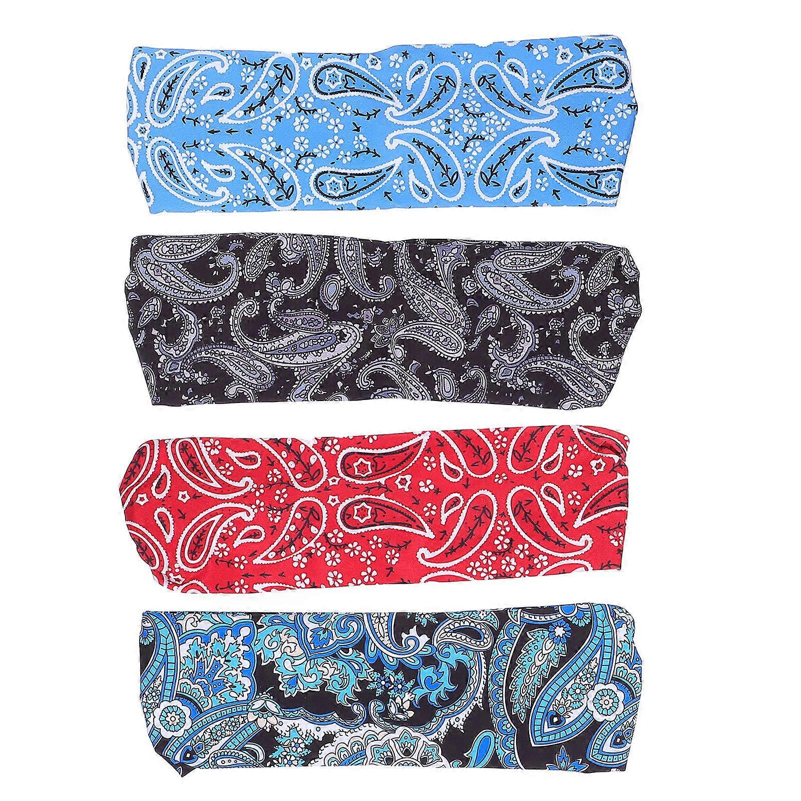 Hair Band Elastic Sweatbands for Sports Use 12Pcs Assorted Colors Set