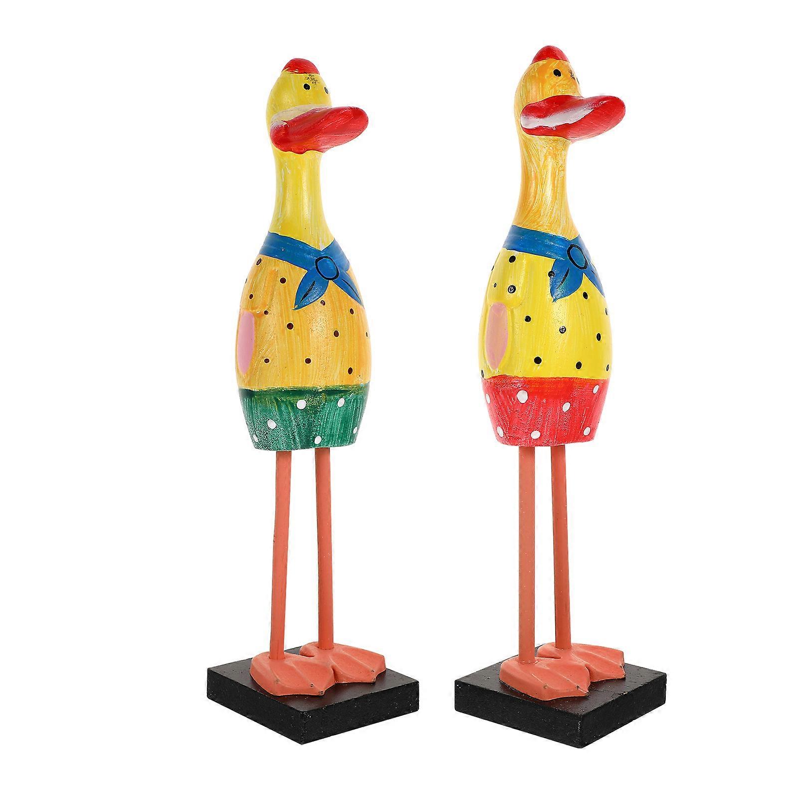 Wooden Decor 4 Pcs Tabletop Adornment Home Decoration Assorted Design Functionality