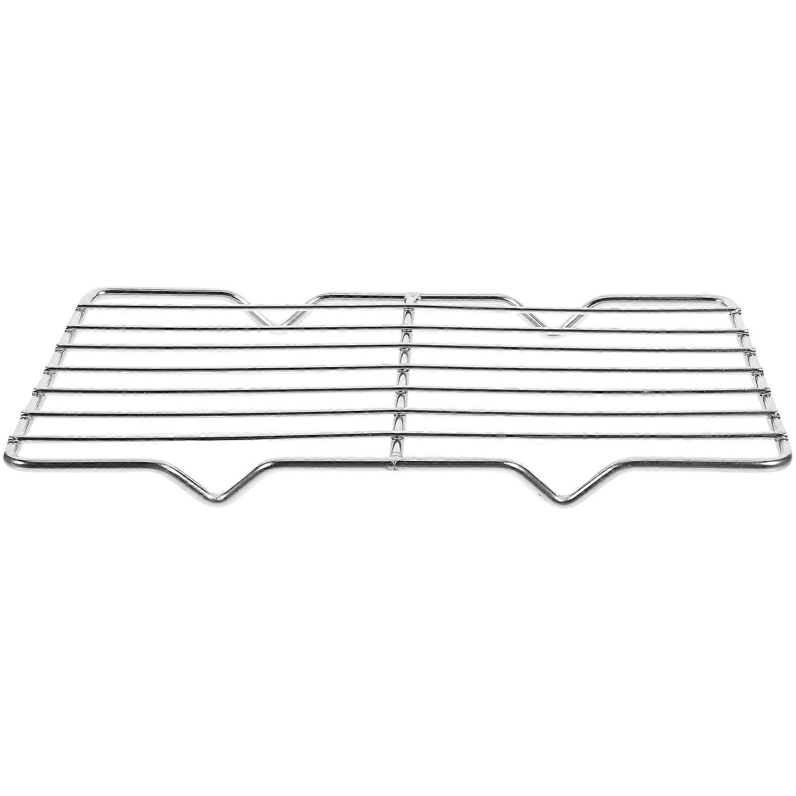 Cooking Rack Stainless Steel Baking Rack for Bbq Use 2Pcs Silver