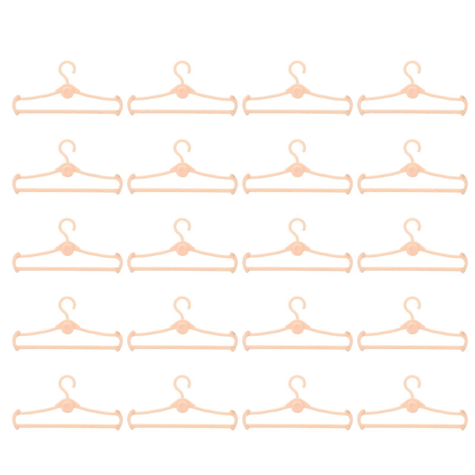 Mini Doll Clothes Hangers for Hanging Use 50Pcs Durable ABS Material