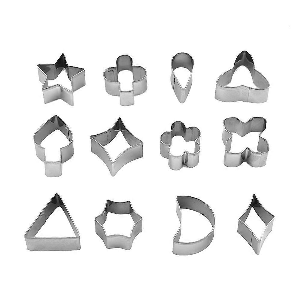 Stainless Steel Mold Cookie Cutters Creative Tool for Baking 36Pcs