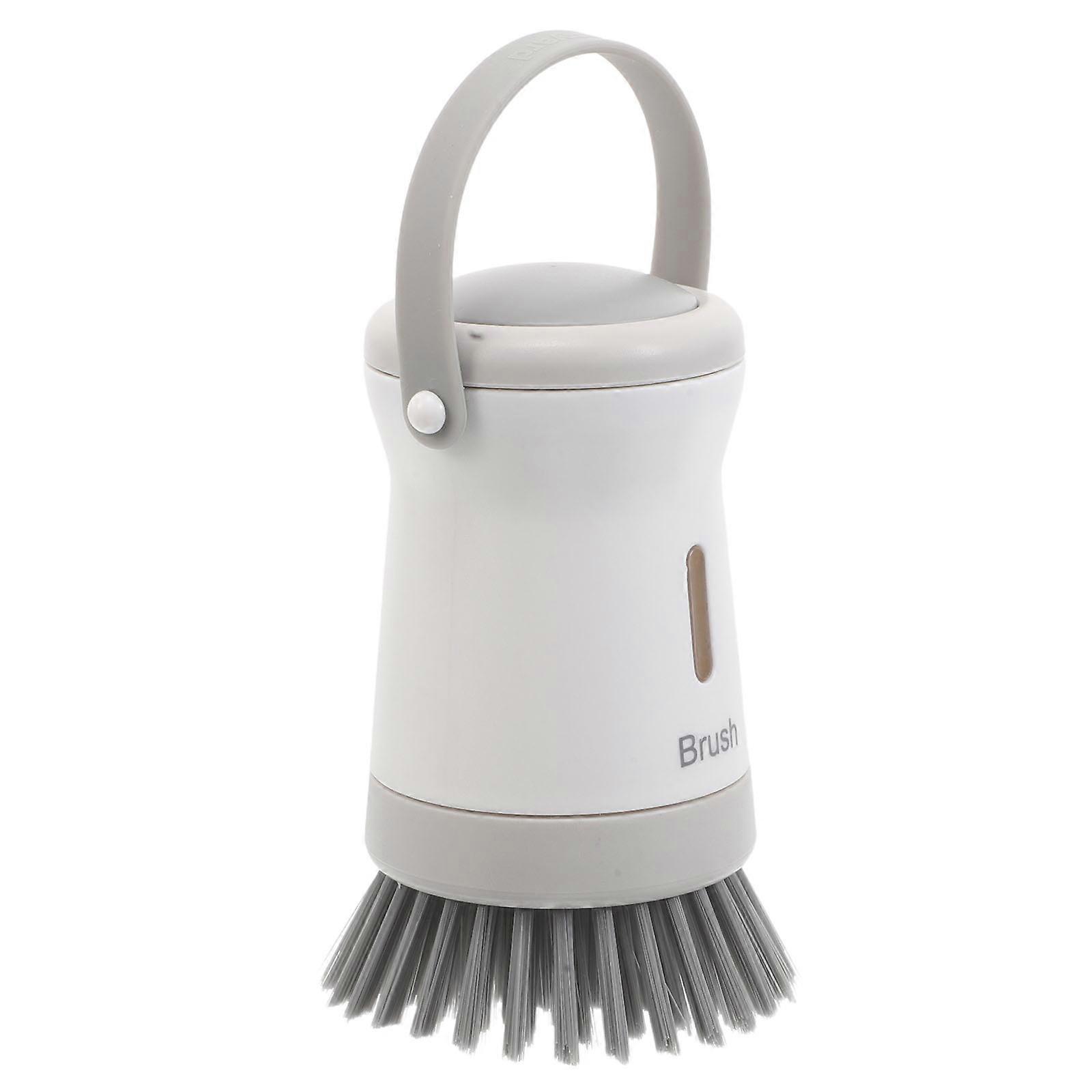 Soap Dispensing Brush Kitchen Pot Brush for Cleaning 4Pcs Handheld