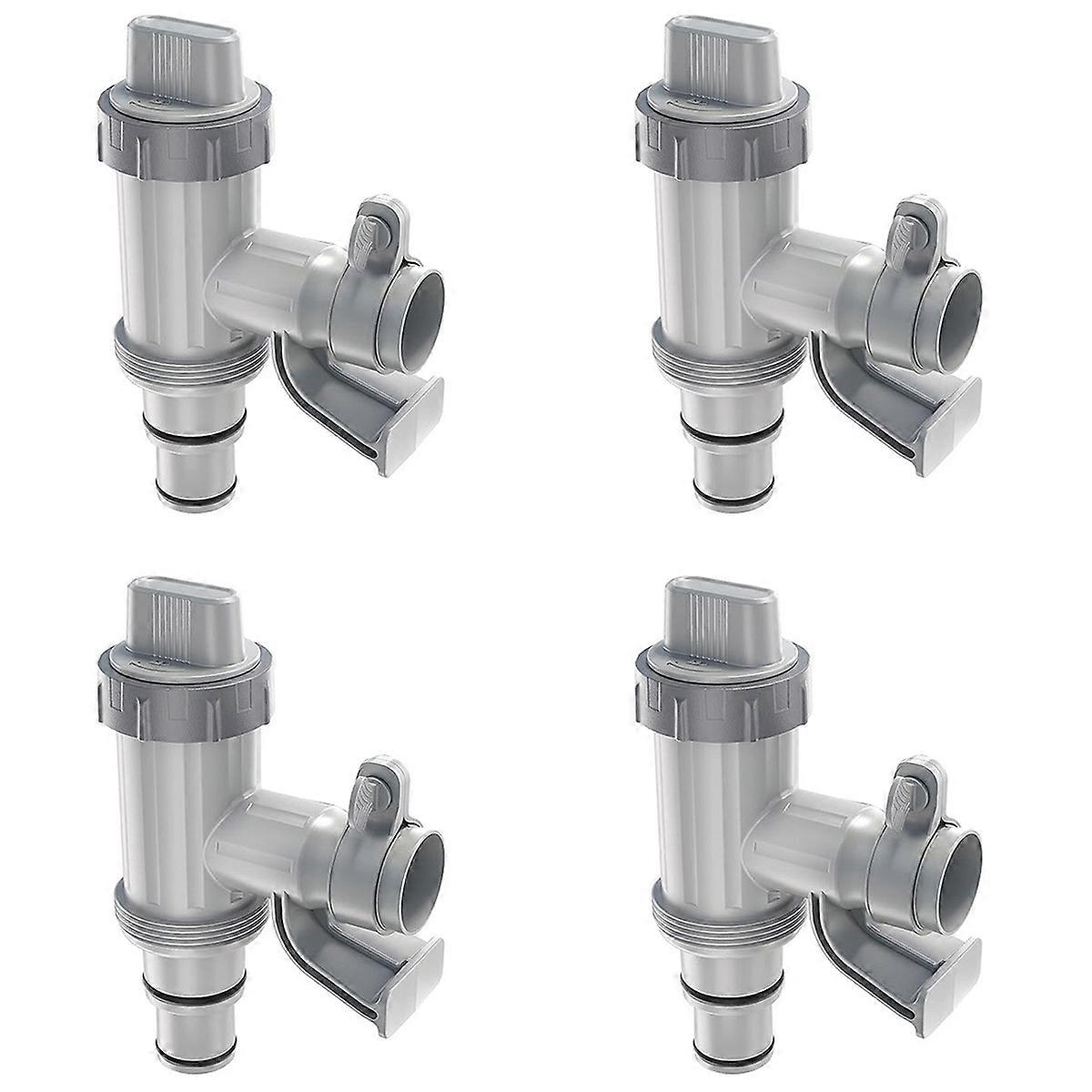 Pool Hose Adapter, Pool Hose Holder and Plunger Valve, Pool Replacement Parts for Above Ground Pools